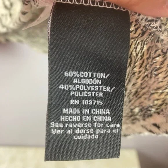 Zac&Rachel Zebra Print Cotton Blend Long Sleeve Sweater 2X - Picture 9 of 10